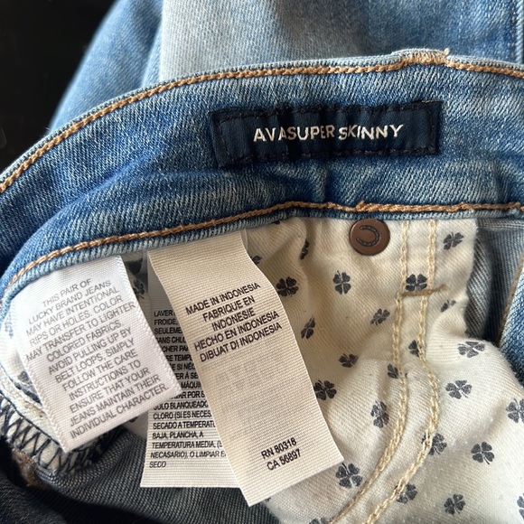 Excellent used condition Lucky Brand Ava super skinny size 27 - Picture 7 of 9